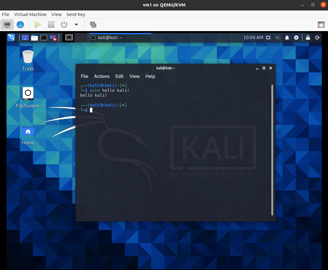 kali linux virtual machine download